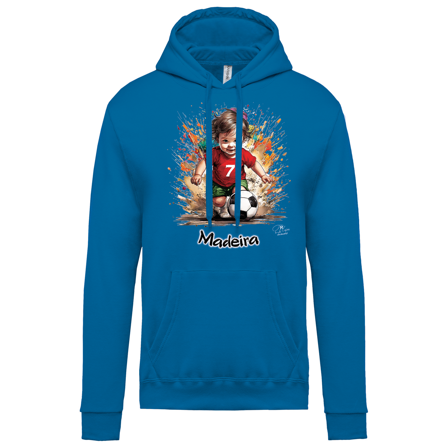 Sweatshirt Kariban com Capuz 7 Madeira