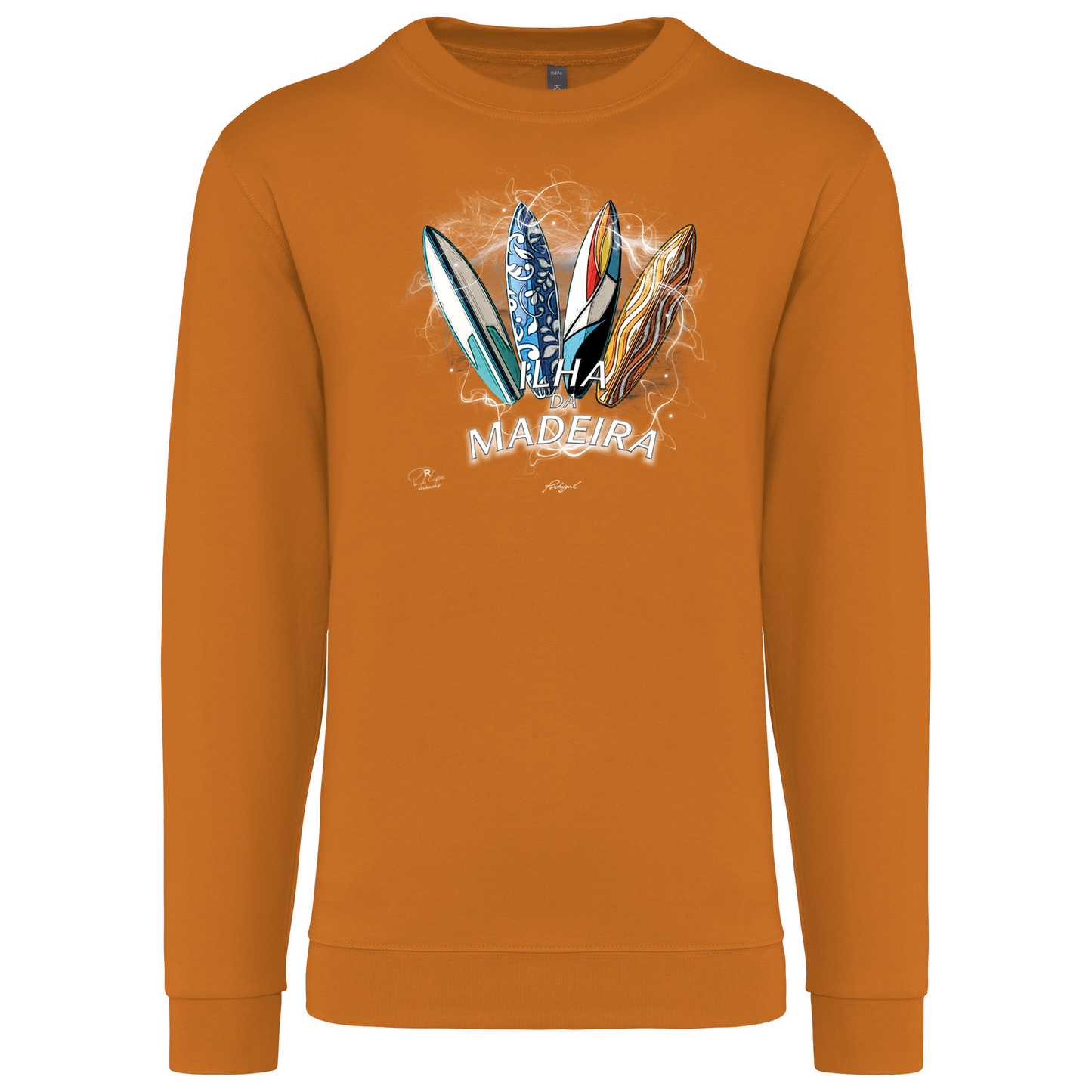 Sweatshirt Kariban sem Capuz Surfboards Ilha da Madeira
