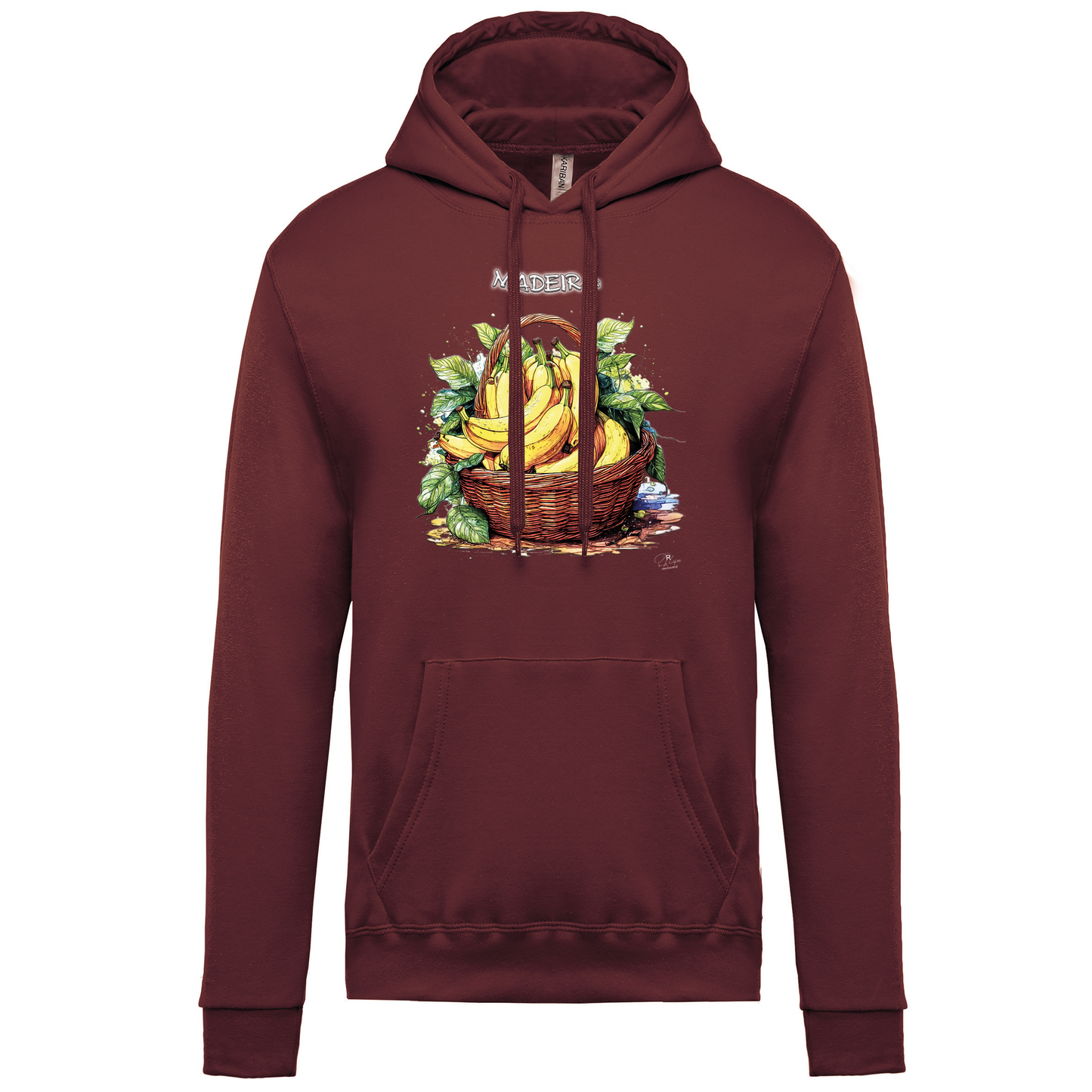 Sweatshirt Kariban com Capuz Cesto Bananas