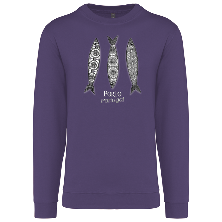 Sweatshirt Kariban sem Capuz 3 Sardinhas Porto