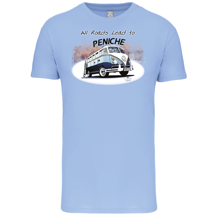 T-Shirt Algodão Biológico All Roads Lead to Peniche