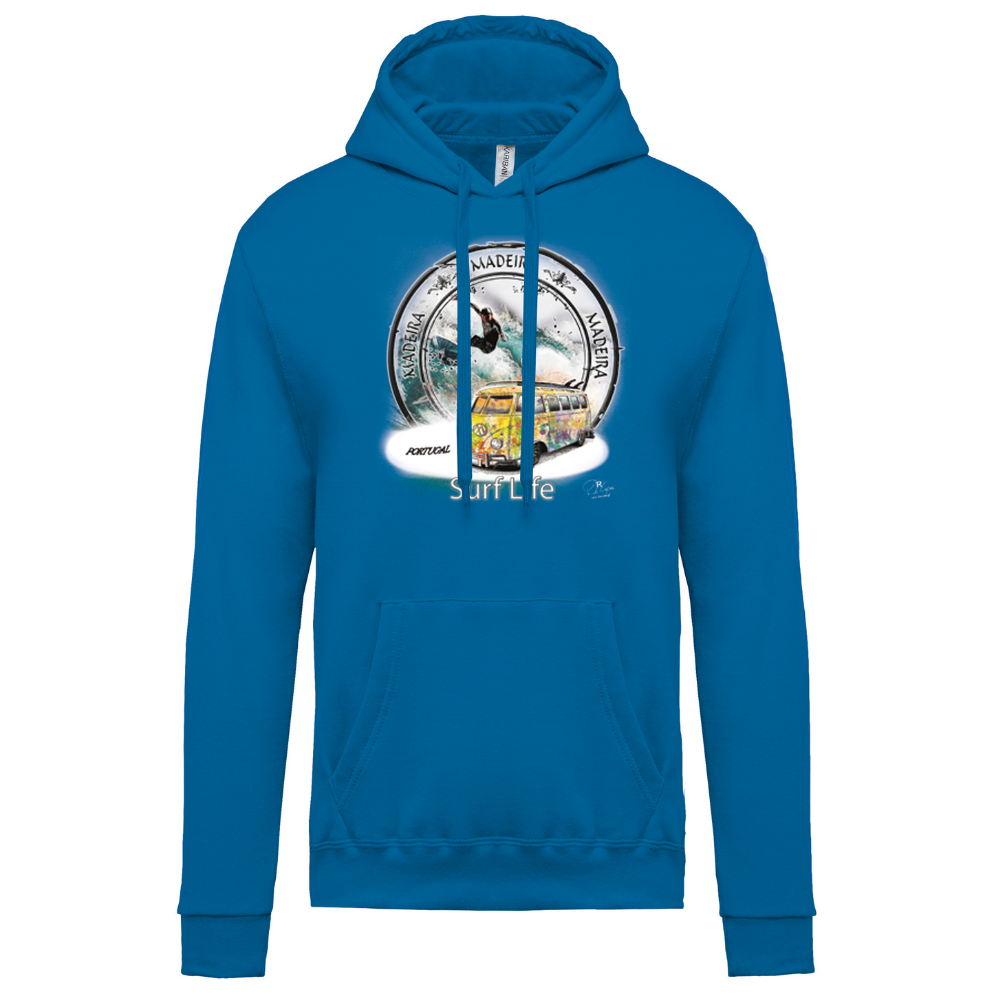 Sweatshirt Kariban com Capuz Surf Life Ilha da Madeira