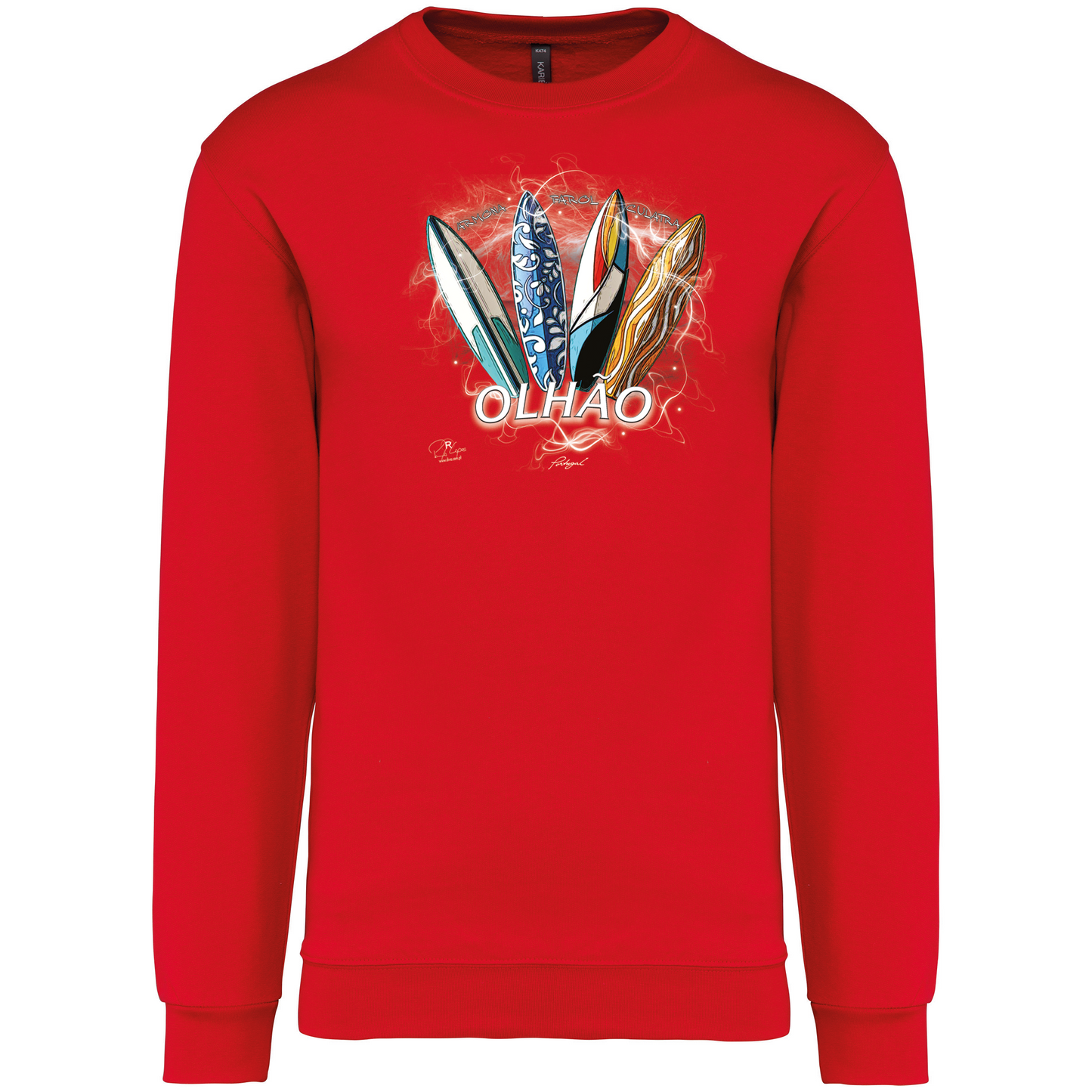 Sweatshirt Kariban sem Capuz Surfboards Olhão