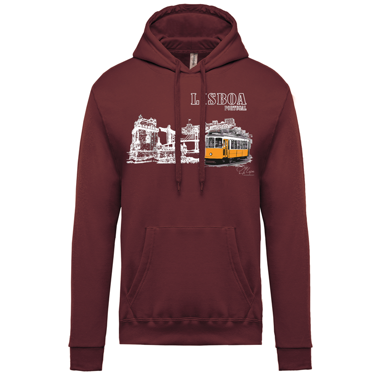 Sweatshirt Kariban com Capuz Monumentos Lx