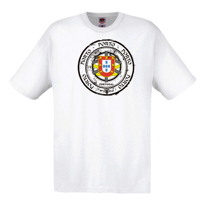 T-shirt Fruit of the Loom, Original 145g, Selo Escudo Porto