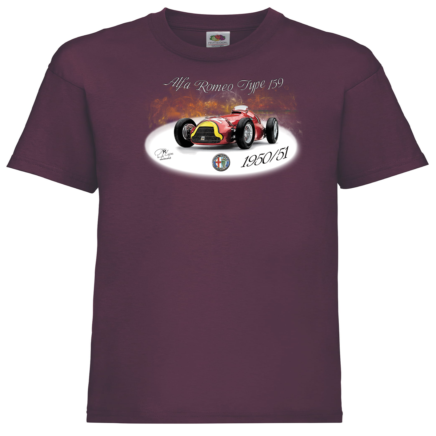 T-shirt Fruit of the Loom Kids Alfa Romeo Type 159