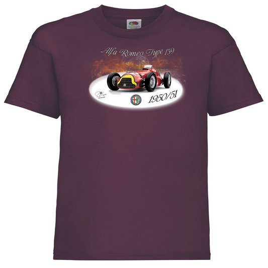 T-shirt Fruit of the Loom Kids Alfa Romeo Type 159