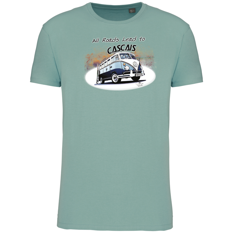 T-Shirt Algodão Biológico All Roads Lead to Cascais