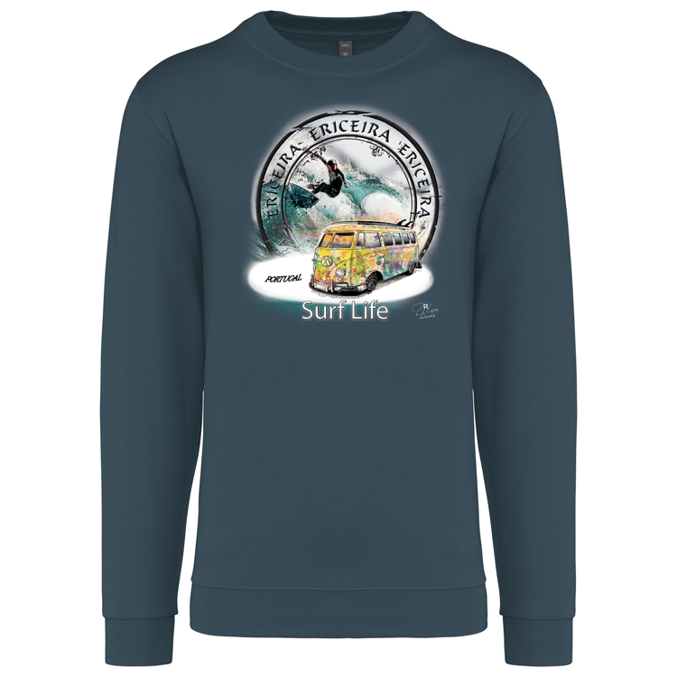 Sweatshirt Kariban sem Capuz Surf Life Ericeira