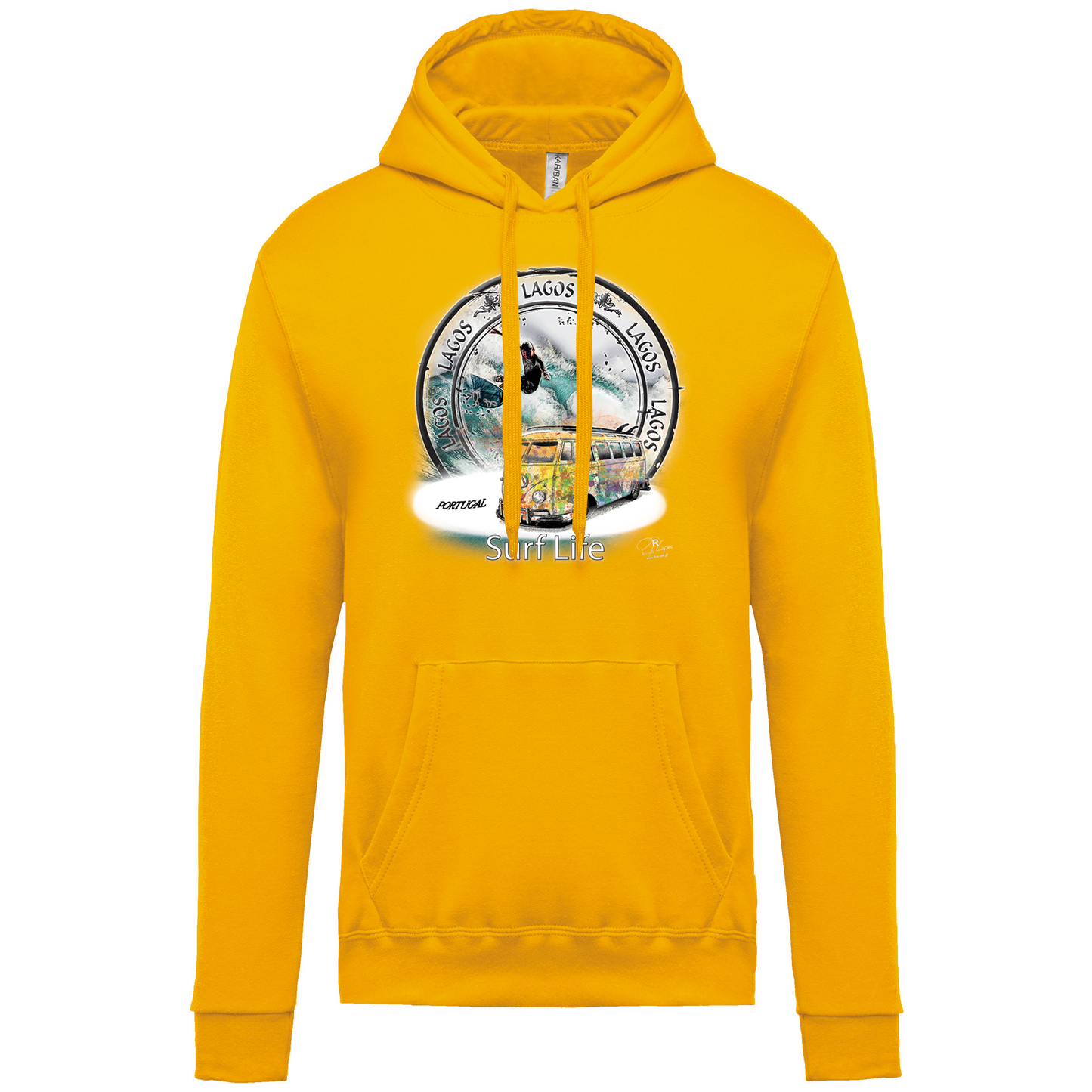 Sweatshirt Kariban com Capuz Surf Life Lagos
