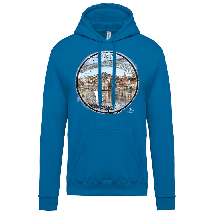 Sweatshirt Kariban com Capuz Selo Porto