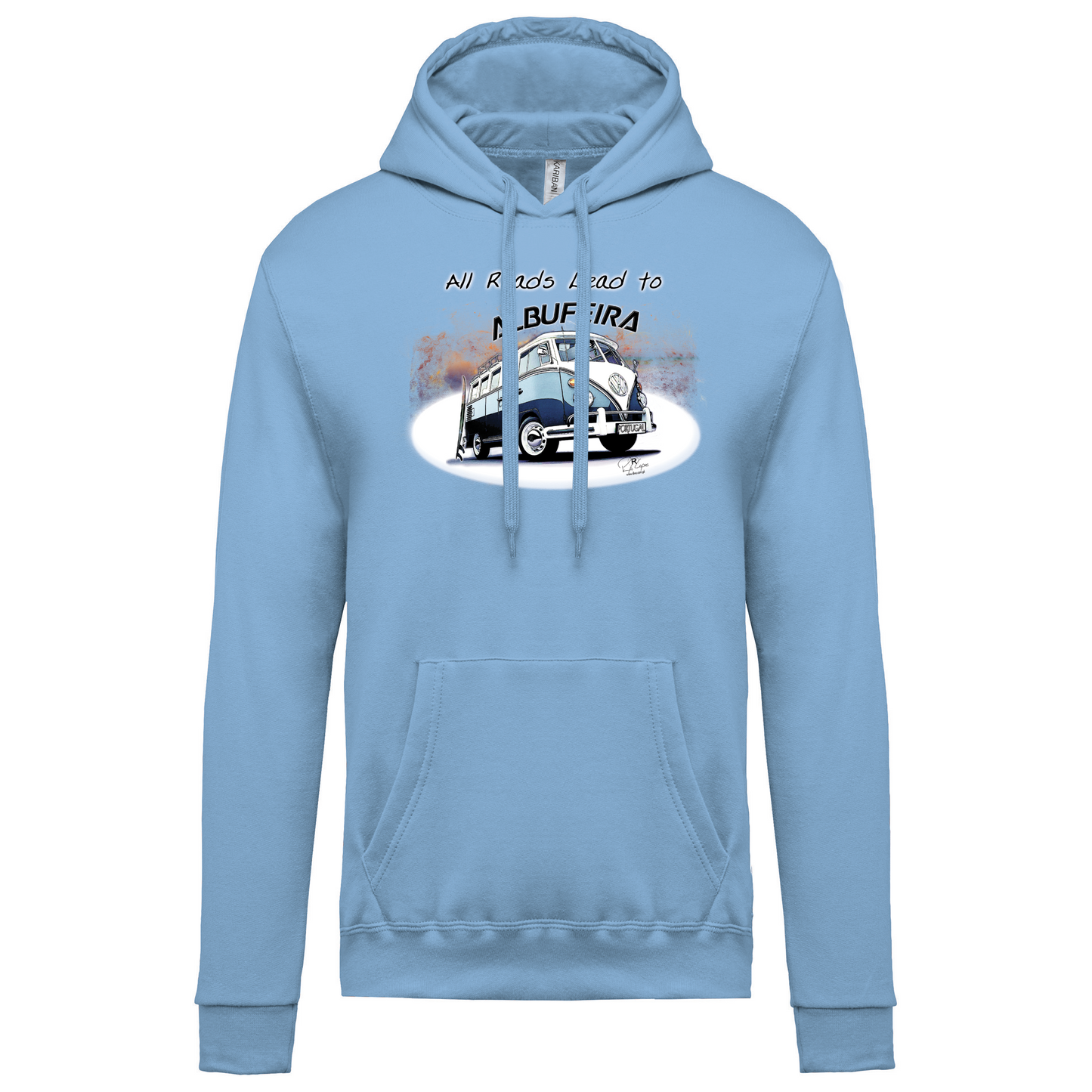 Sweatshirt Kariban com Capuz All Roads Lead to Albufeira