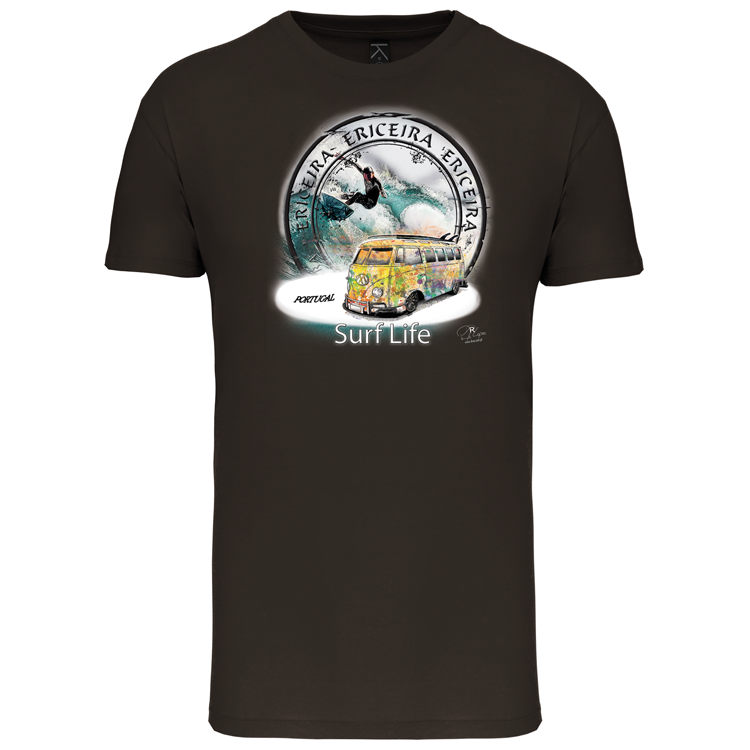 T-Shirt Algodão Biológico Surf Life Ericeira
