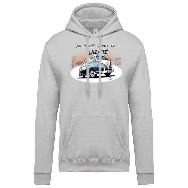 Sweatshirt Kariban com Capuz All Roads Lead to Nazaré