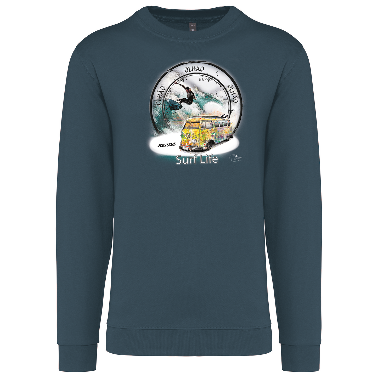 Sweatshirt Kariban sem Capuz Surf Life Olhão