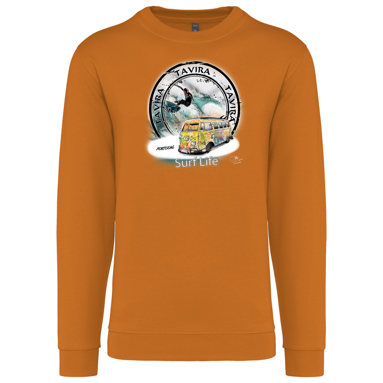 Sweatshirt Kariban sem Capuz Surf Life Tavira