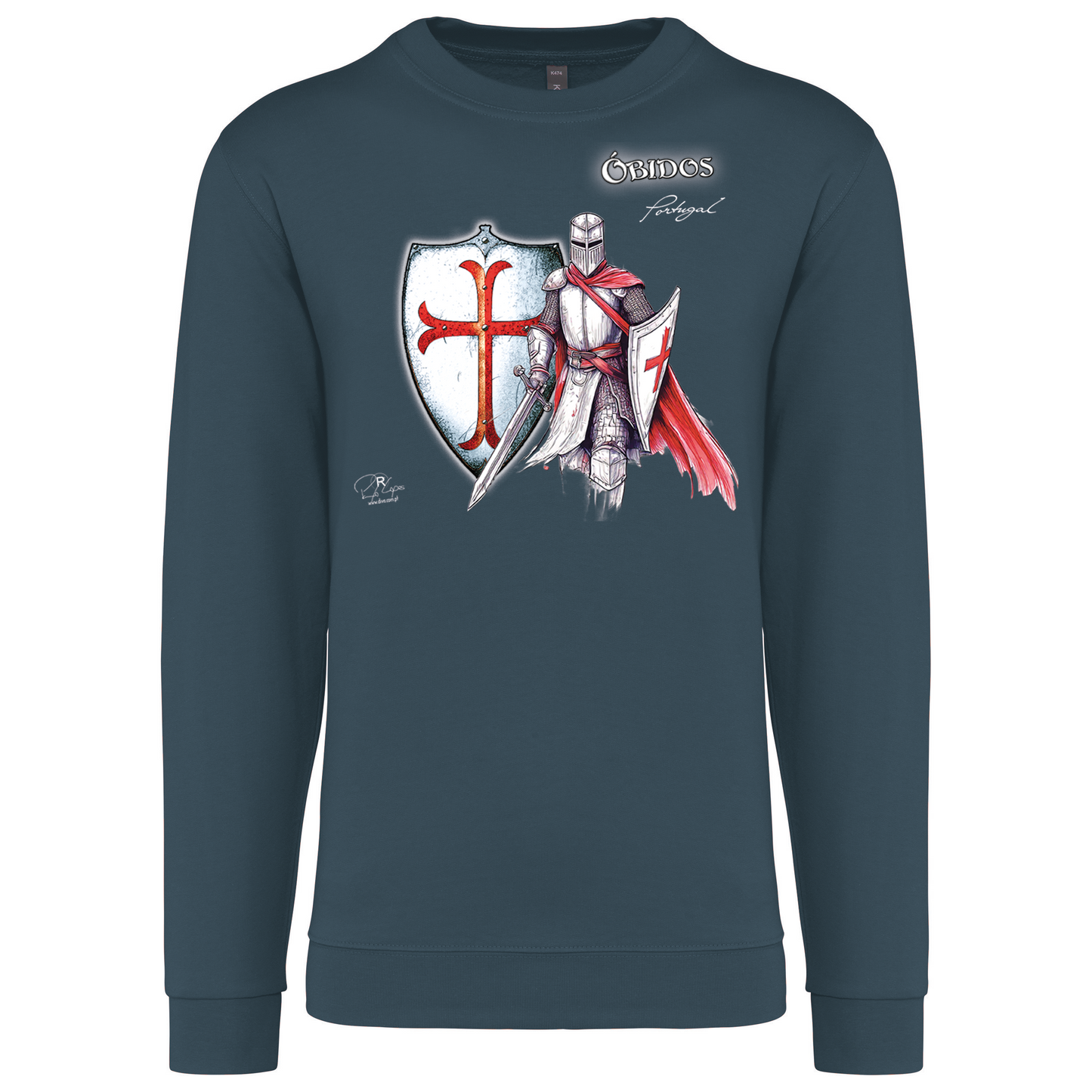 Sweatshirt Kariban sem Capuz Templário Óbidos
