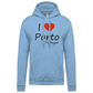 Sweatshirt Kariban com Capuz I Love Porto