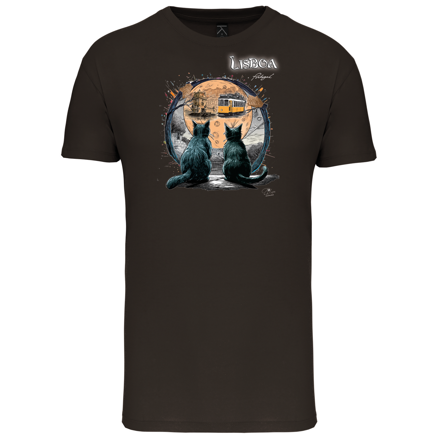 T-Shirt Algodão Biológico Luar Lisboa