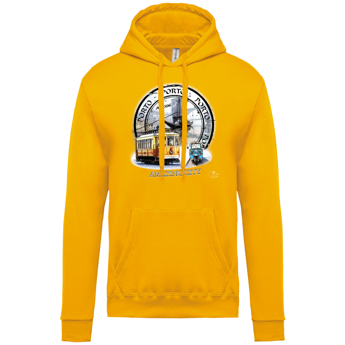 Sweatshirt Kariban com Capuz Amazing City Porto