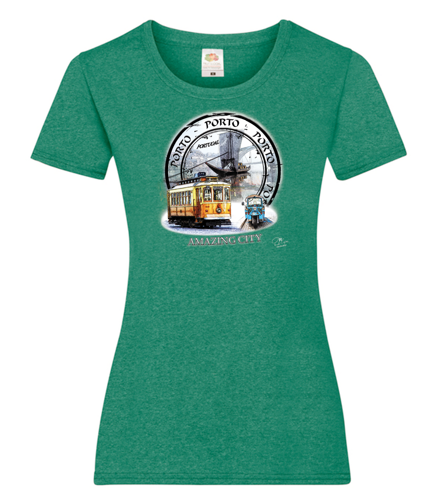 T-shirt Senhora Amazing City Porto