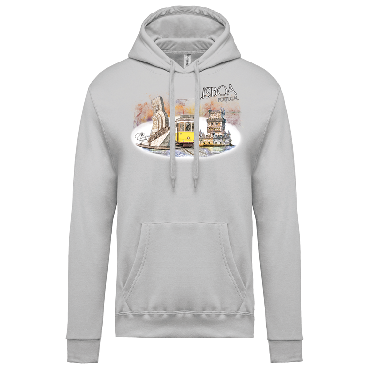 Sweatshirt Kariban com Capuz Monumentos Belém