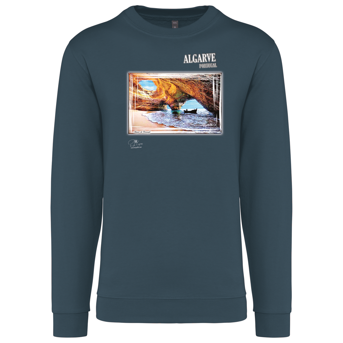 Sweatshirt Kariban sem Capuz Algar de Benagil