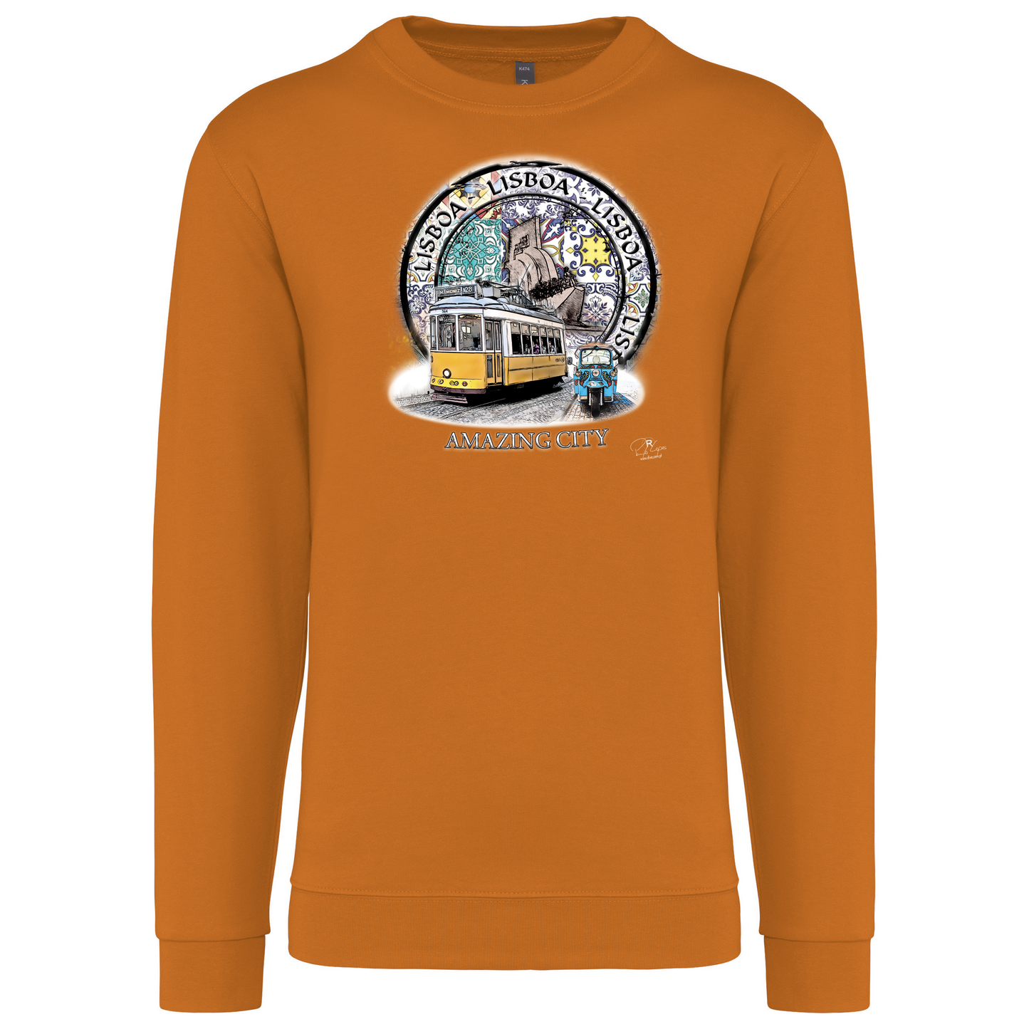 Sweatshirt Kariban sem Capuz Amazing City Lisboa
