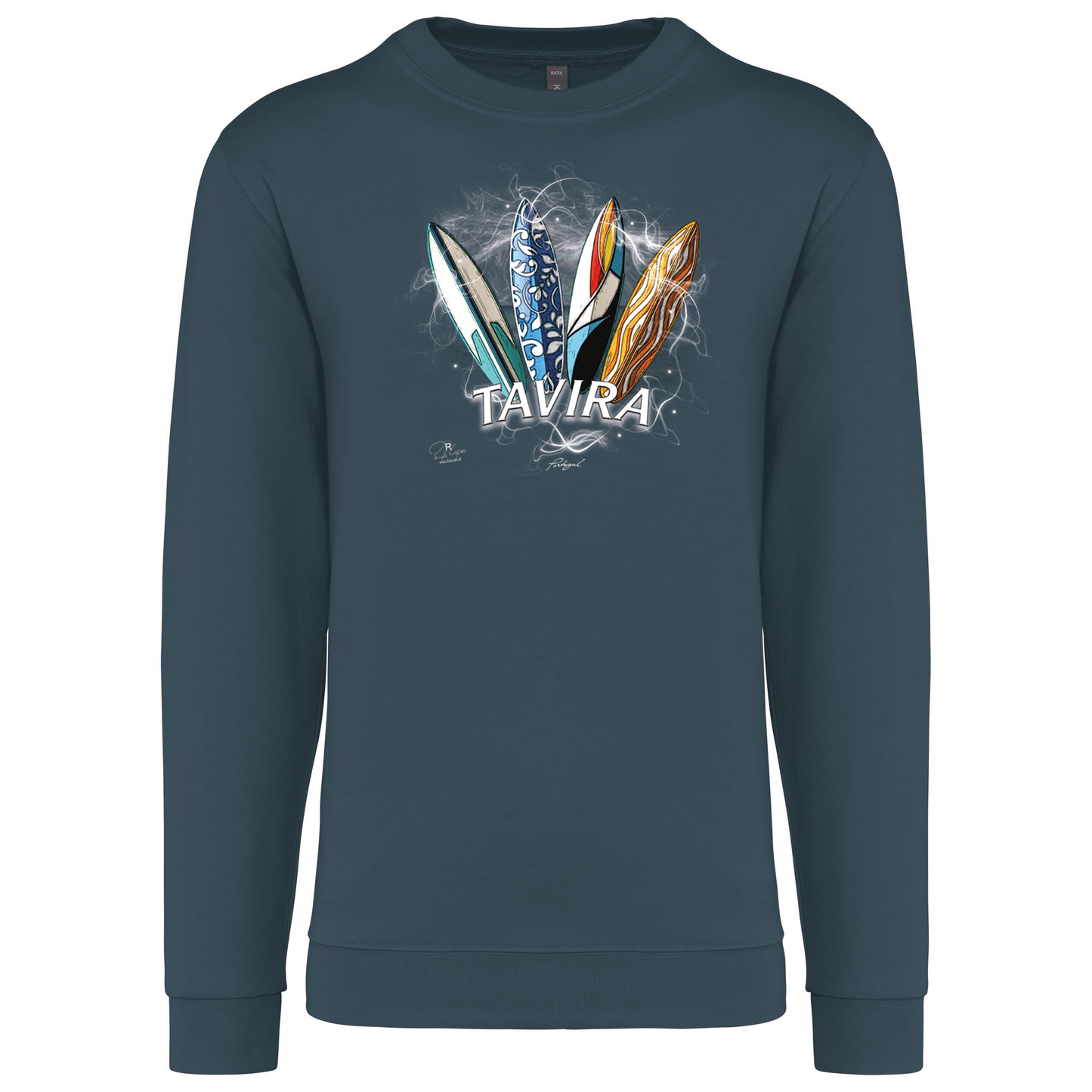 Sweatshirt Kariban sem Capuz Surfboards Tavira