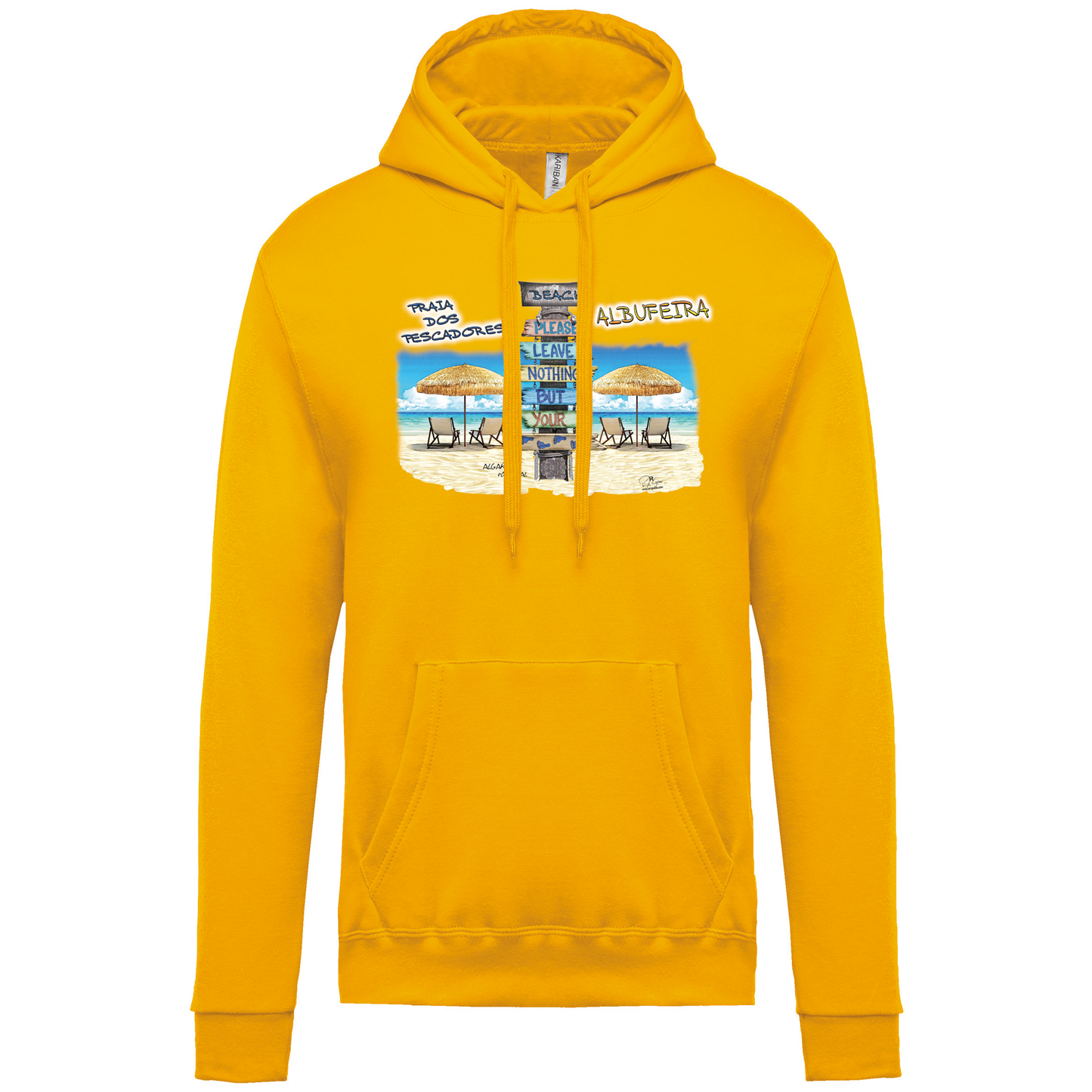Sweatshirt Kariban com Capuz Pegadas Albufeira