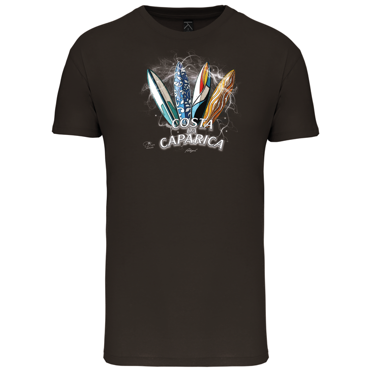 T-Shirt Algodão Biológico Surfboards Costa da Caparica