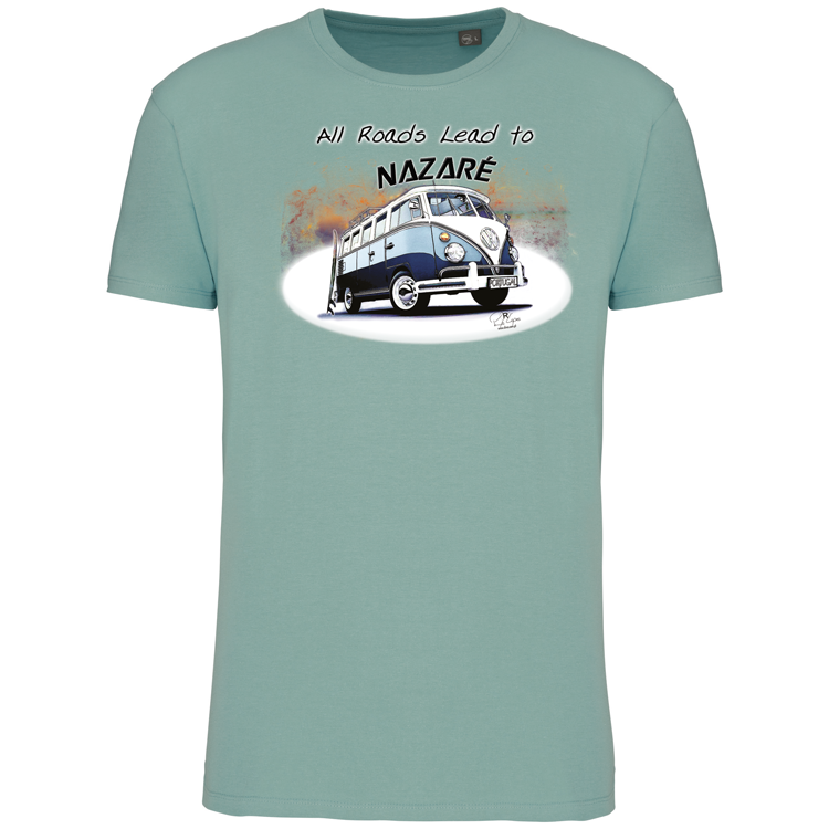 T-Shirt Algodão Biológico All Roads Lead to Nazaré