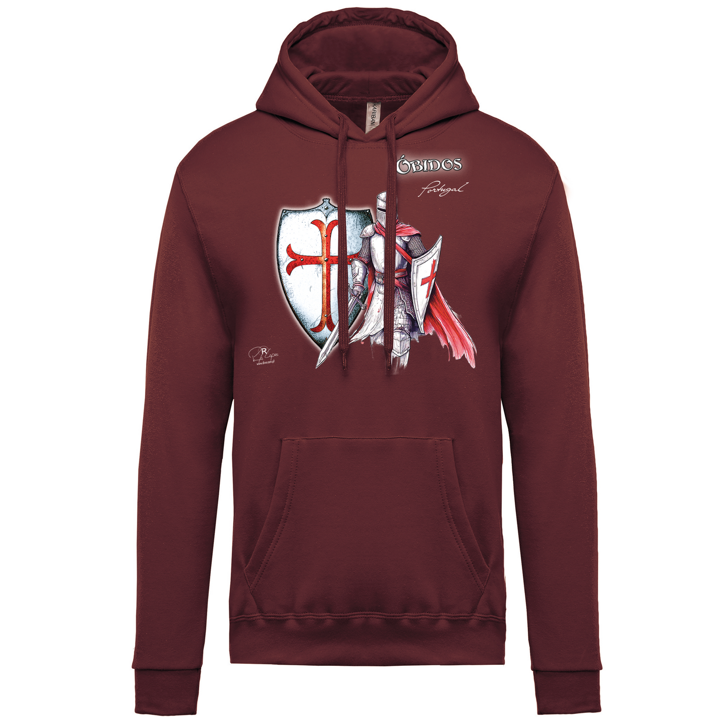 Sweatshirt Kariban com Capuz Templário Óbidos