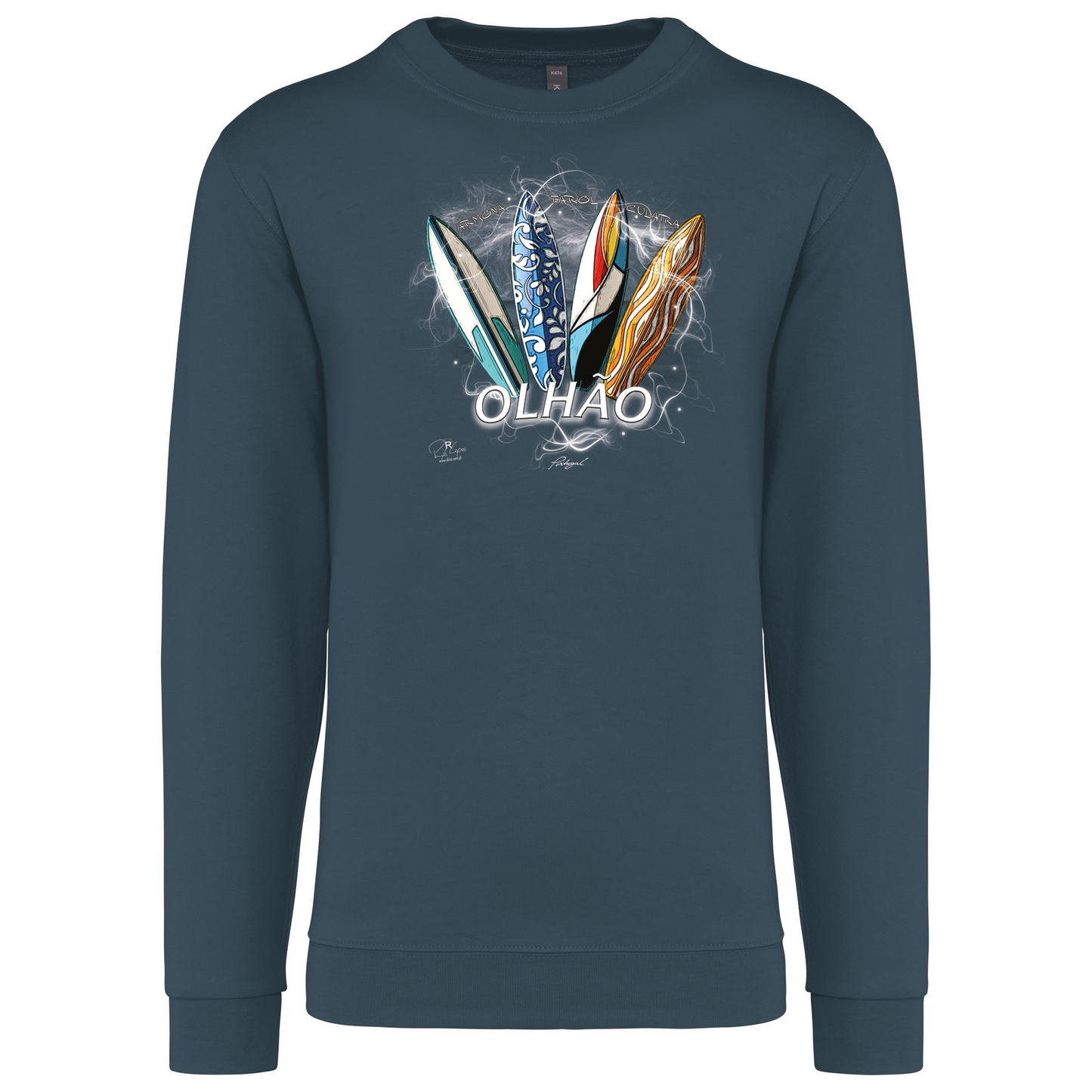 Sweatshirt Kariban sem Capuz Surfboards Olhão