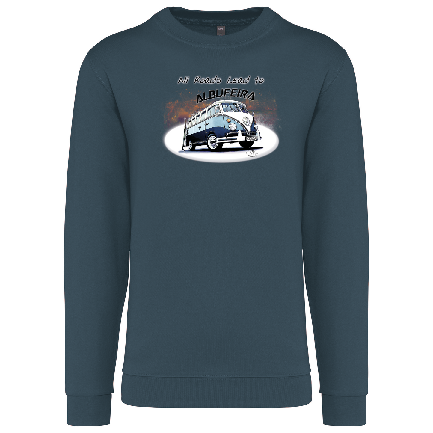Sweatshirt Kariban sem Capuz All Roads Lead to Albufeira