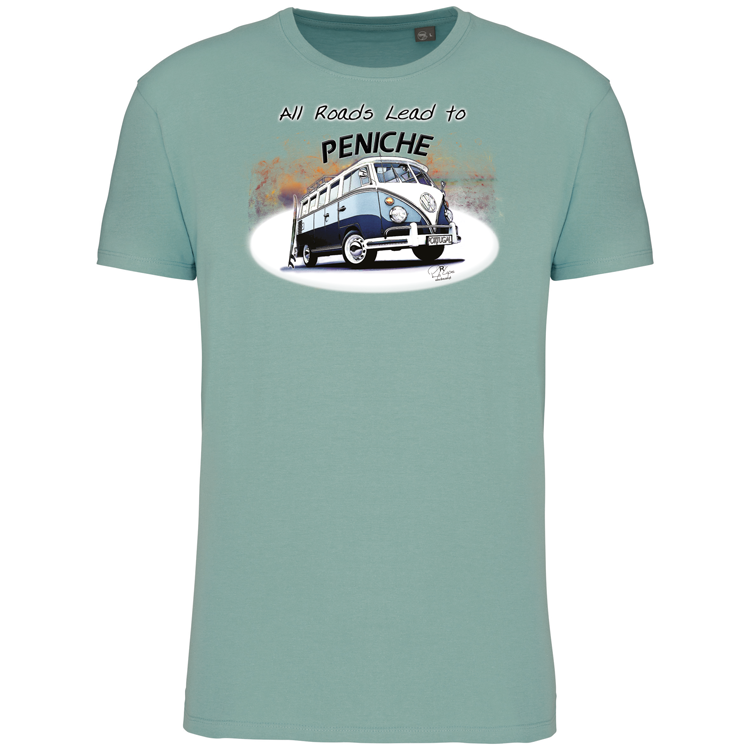 T-Shirt Algodão Biológico All Roads Lead to Peniche