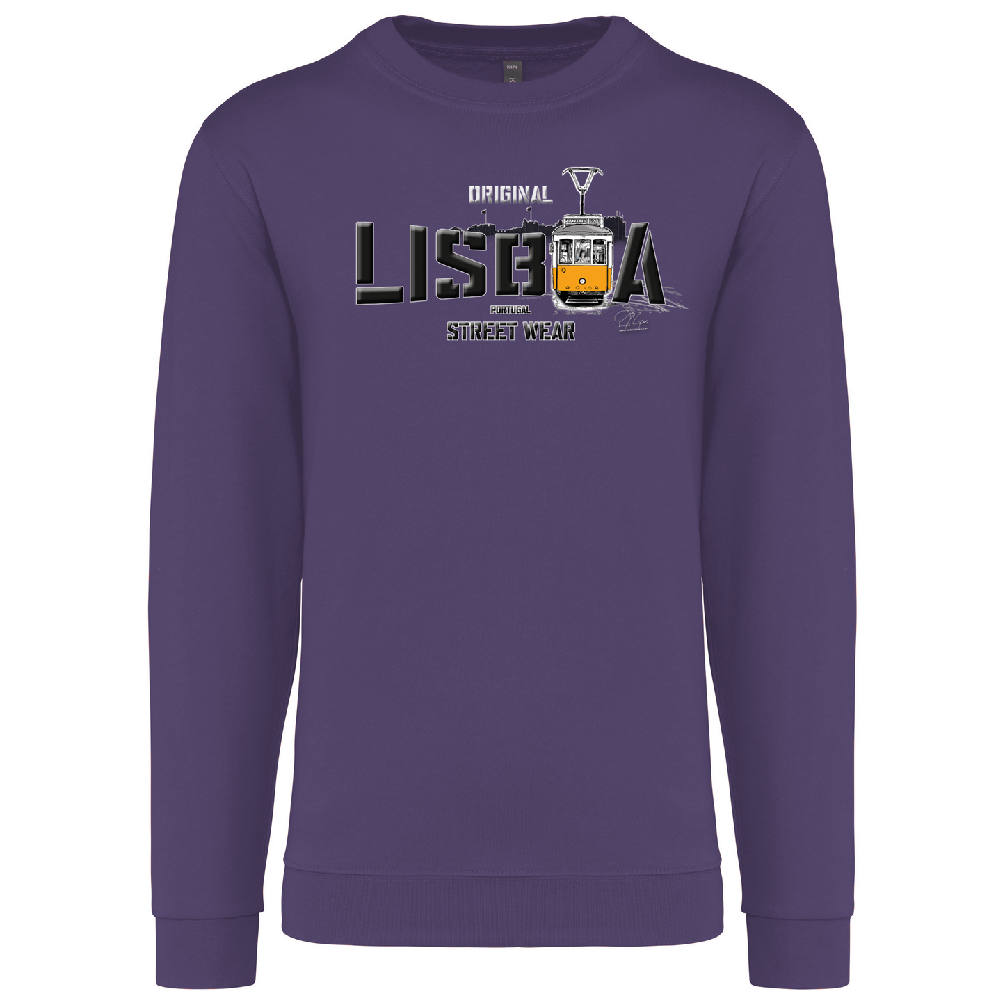 Sweatshirt Kariban sem Capuz Original Lisboa