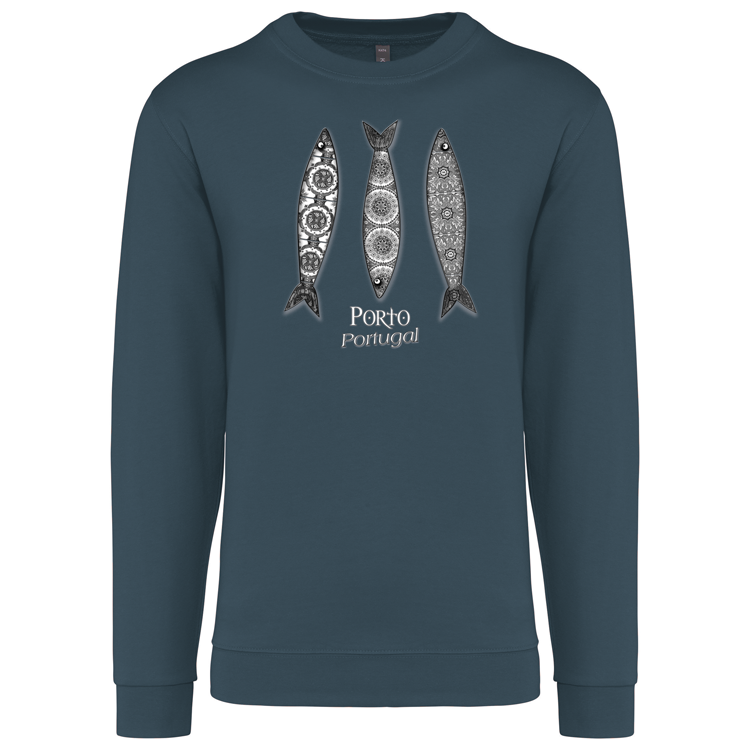 Sweatshirt Kariban sem Capuz 3 Sardinhas Porto