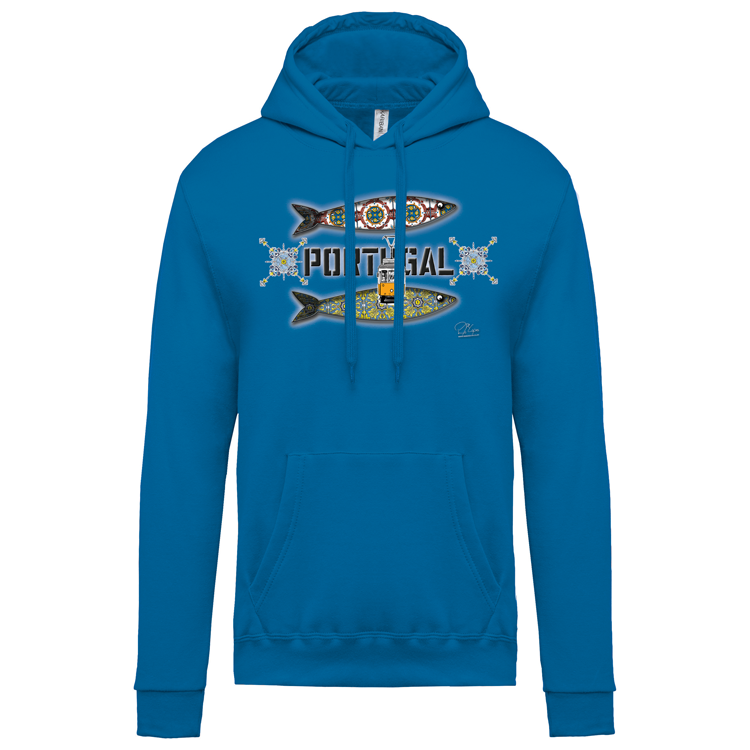 Sweatshirt Kariban com Capuz Duas Sardinhas Coimbra