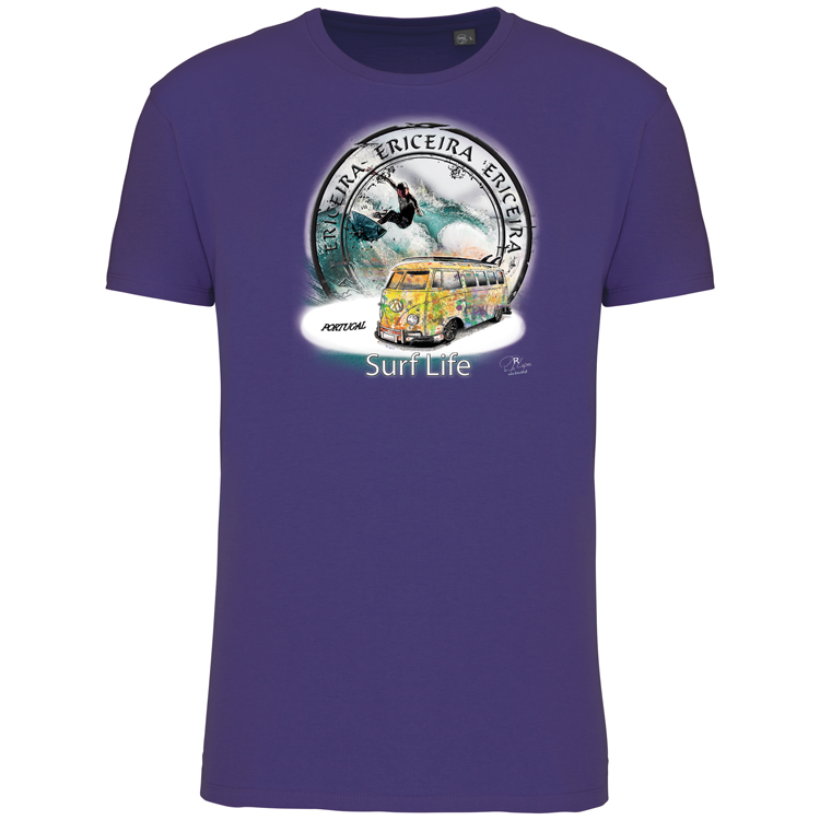 T-Shirt Algodão Biológico Surf Life Ericeira