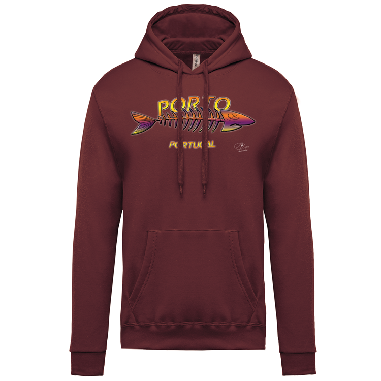 Sweatshirt Kariban com Capuz Espinha Porto