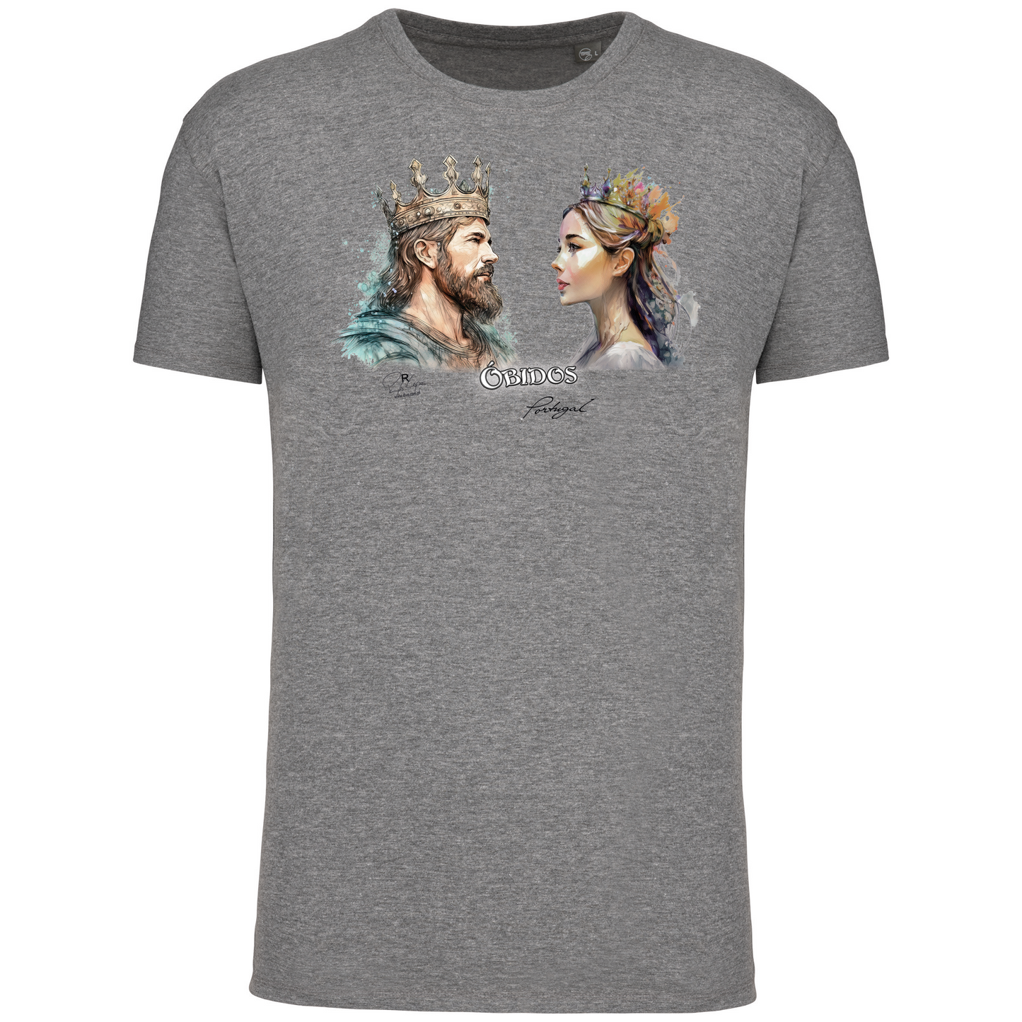 T-Shirt Algodão Biológico King and Queen Óbidos