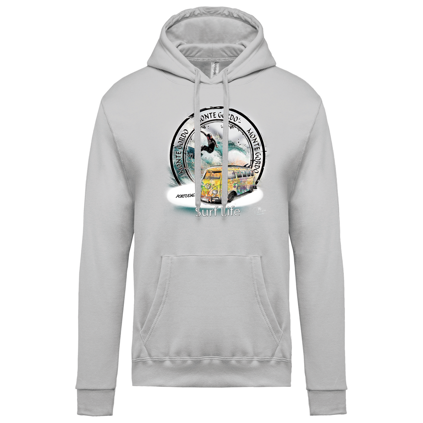 Sweatshirt Kariban com Capuz Surf Life Monte Gordo