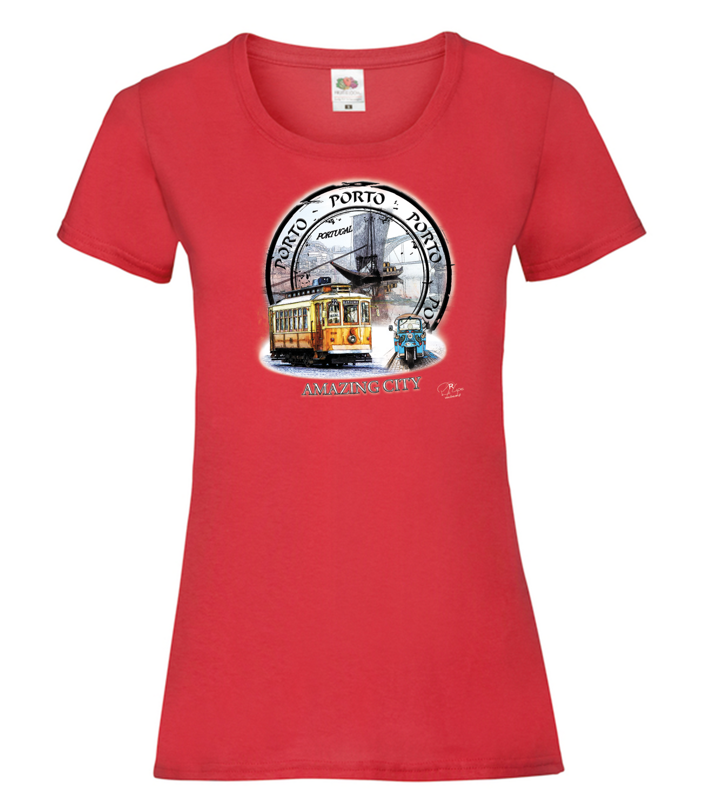 T-shirt Senhora Amazing City Porto