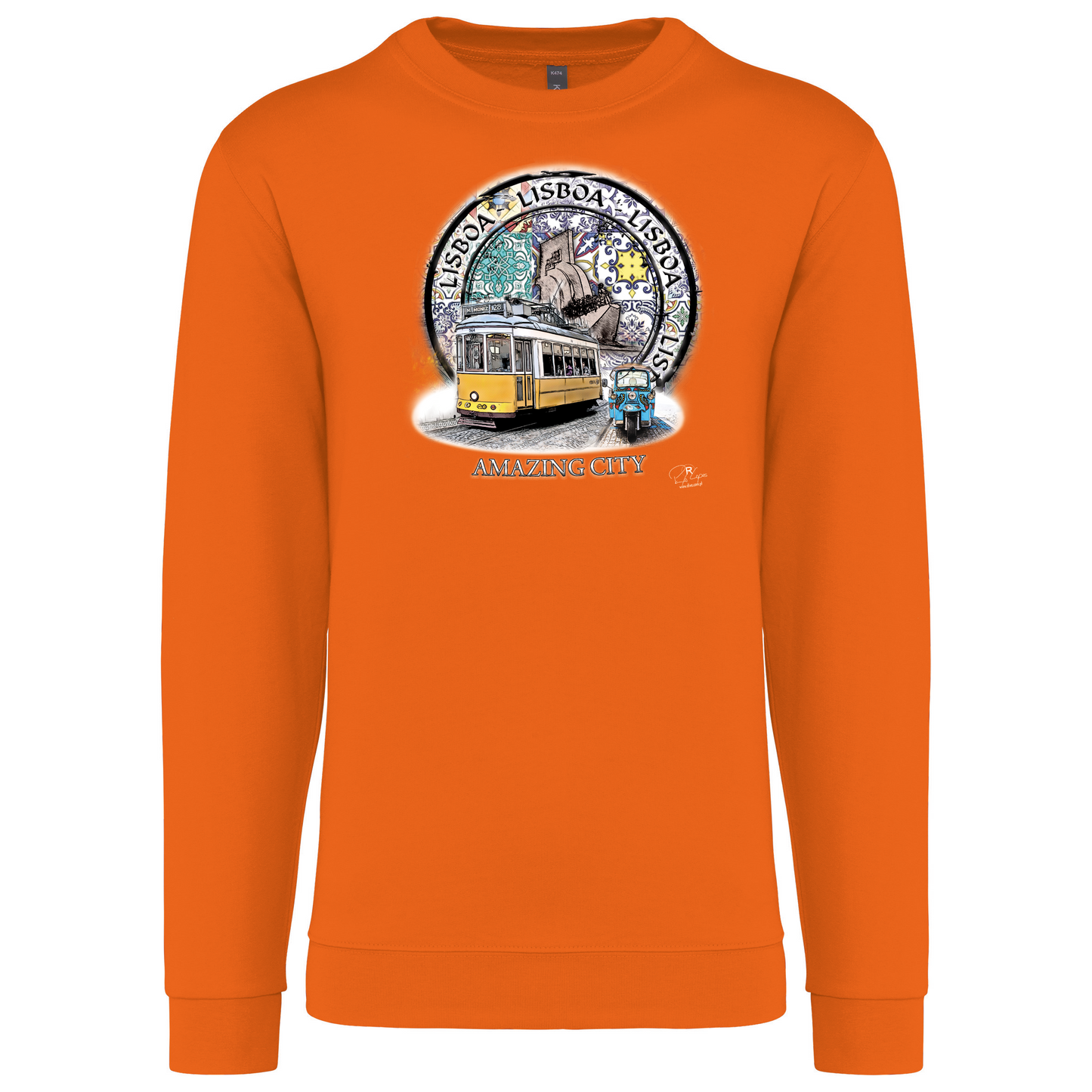 Sweatshirt Kariban sem Capuz Amazing City Lisboa