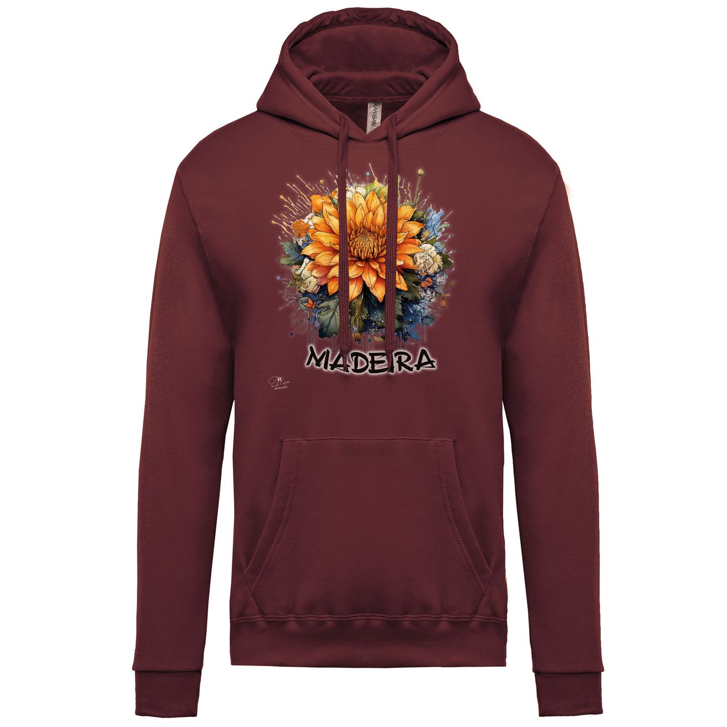 Sweatshirt Kariban com Capuz Arranjo Floral 1