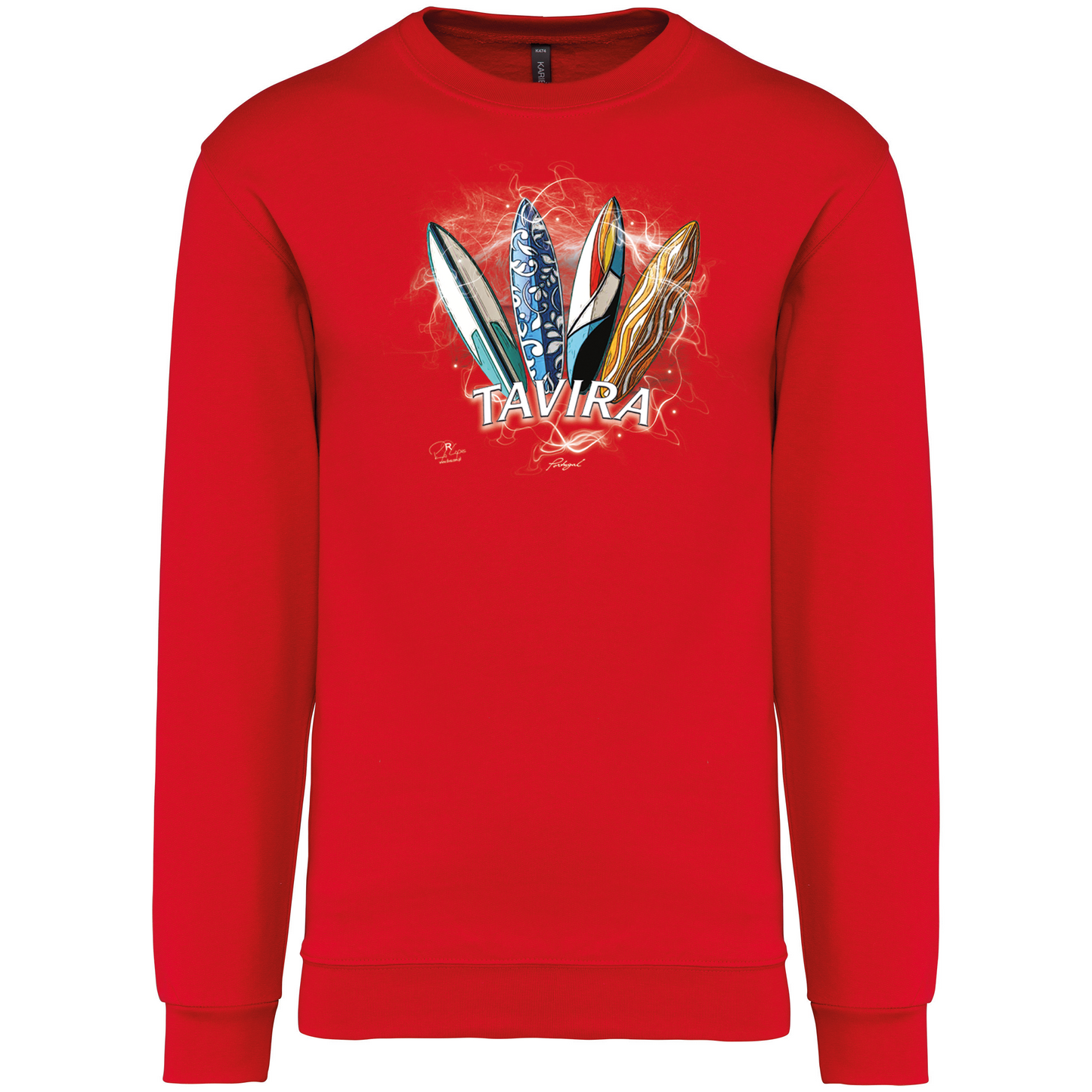 Sweatshirt Kariban sem Capuz Surfboards Tavira