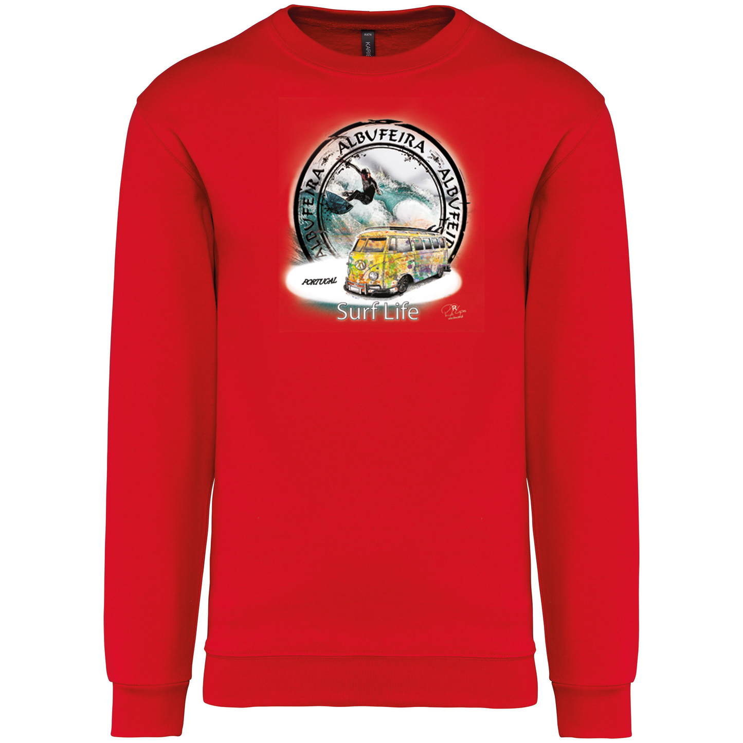 Sweatshirt Kariban sem Capuz Surf Life Albufeira