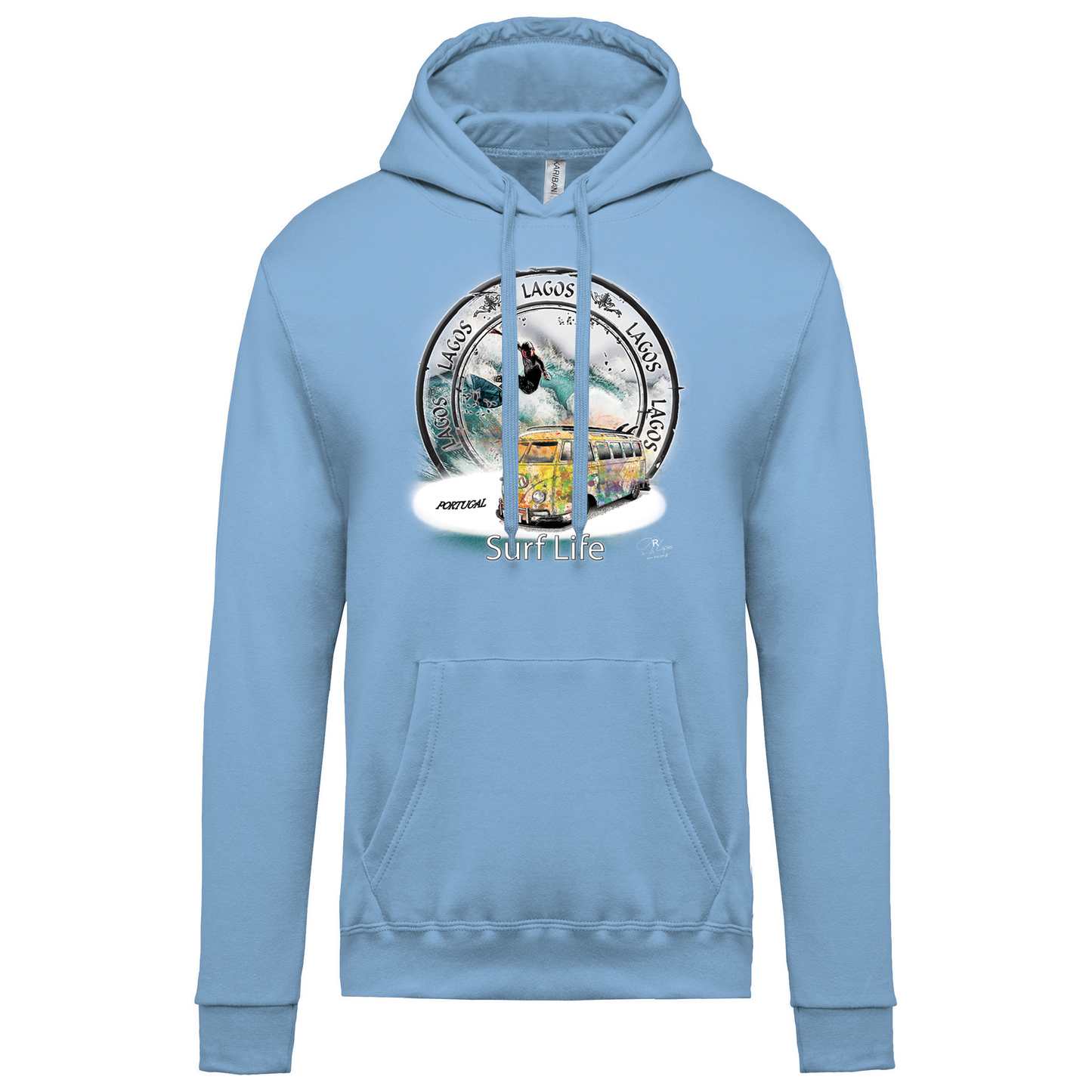 Sweatshirt Kariban com Capuz Surf Life Lagos