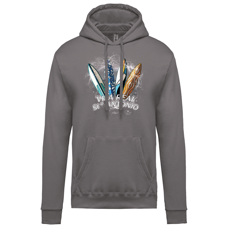 Sweatshirt Kariban com Capuz Surfboards Vila Real Stº António
